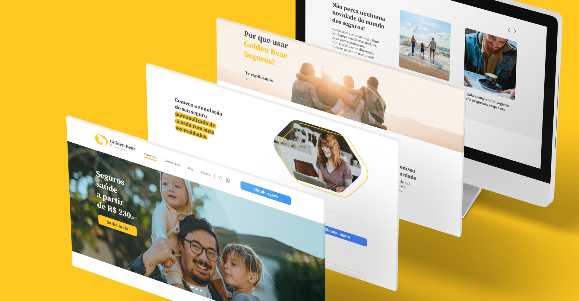 Capa do projeto Golden Bear Seguros